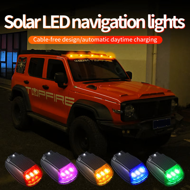 Limited Time Sale-👾Solar Waterproof Cab Roof Lights（Two in a Set）
