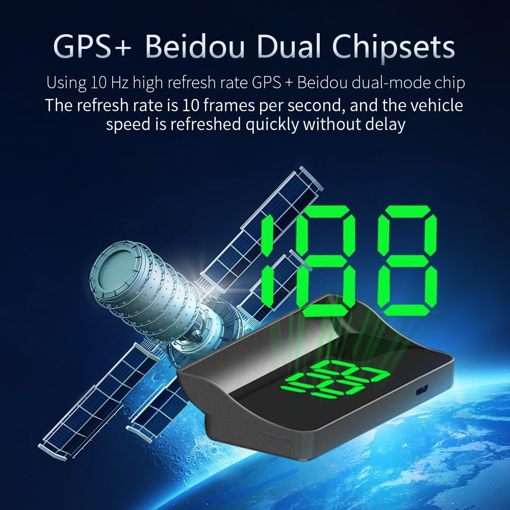 Dual GPS Car HUD Display