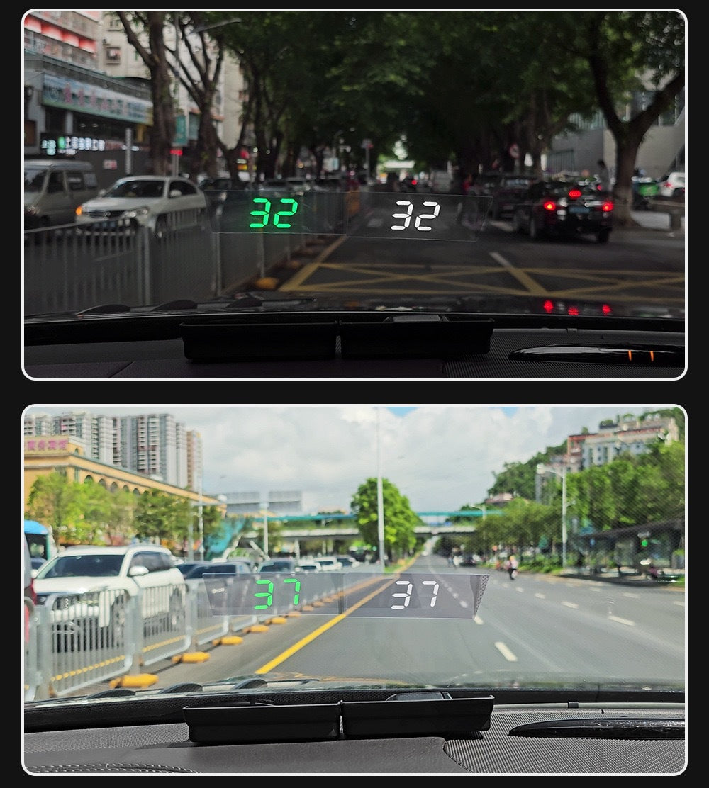 Dual GPS Car HUD Display