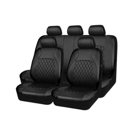 🎁🚗9-Piece Universal Fit Leather Car Seat Cover Set
