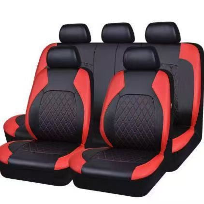 🎁🚗9-Piece Universal Fit Leather Car Seat Cover Set