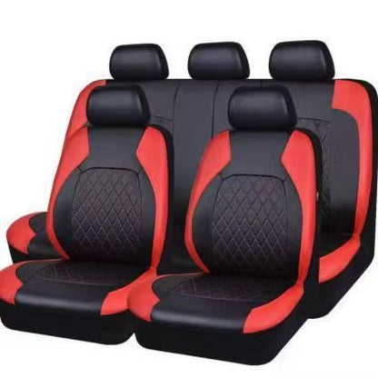 🎁🚗9-Piece Universal Fit Leather Car Seat Cover Set