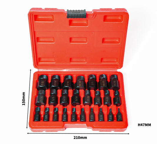 25-Piece Impact Bolt Extractor Set