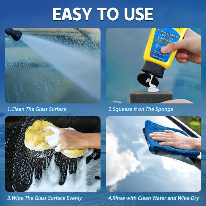 Anti-Oil Film Glass Cleaner (3Pcs)