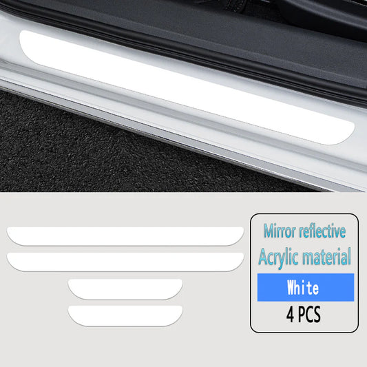 Acrylic Laser Car Anti-Fouling Door Sill Strips🎉4pcs🎉