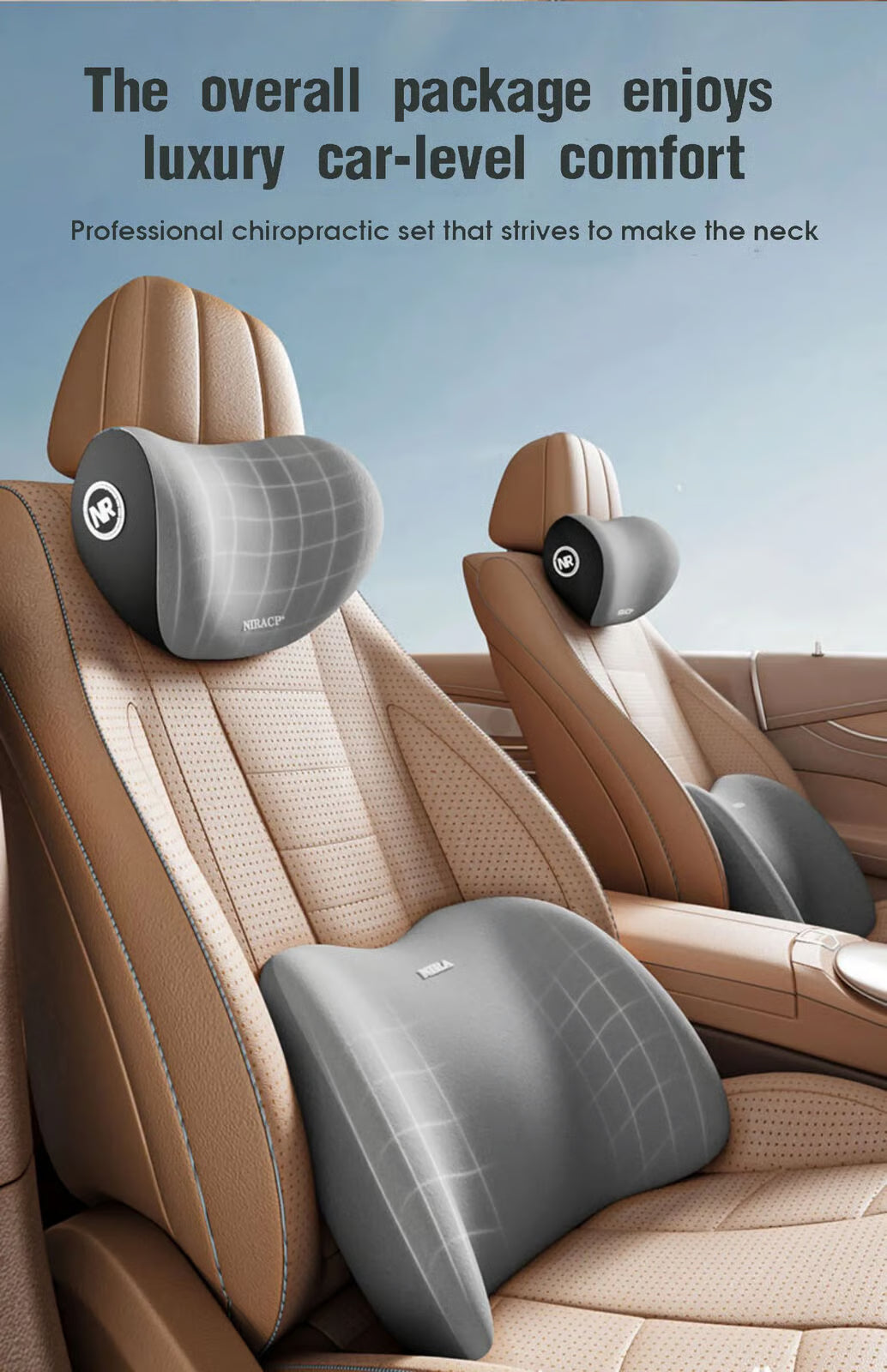 Car Headrest & Lumbar Support Cushion   ⭐⭐⭐⭐⭐10000+ Thrilled customers