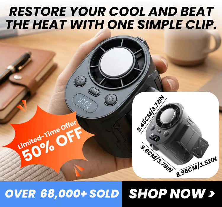 Portable Ice-Cooling Clip Fan