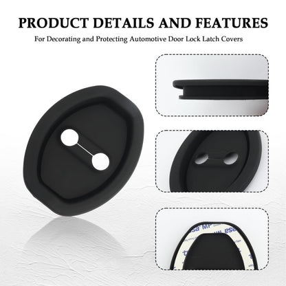Eptchn Universal Silicone Car Door Covers Protector (4 Pcs)