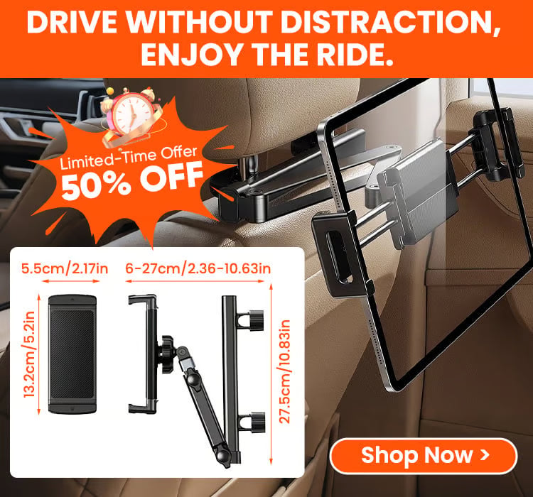 Tablet Holder for Car Headrest