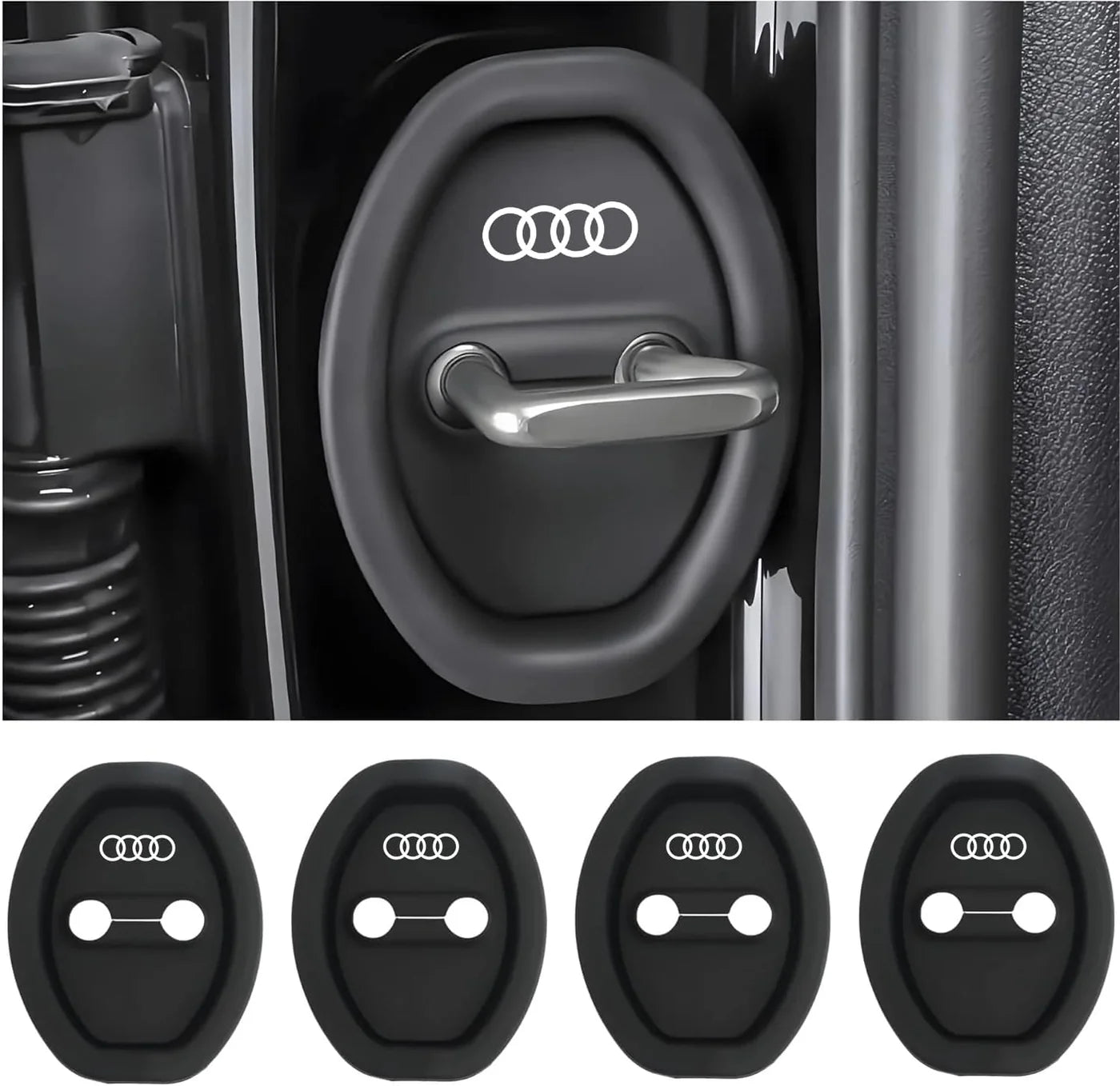 Eptchn Universal Silicone Car Door Covers Protector (4 Pcs)