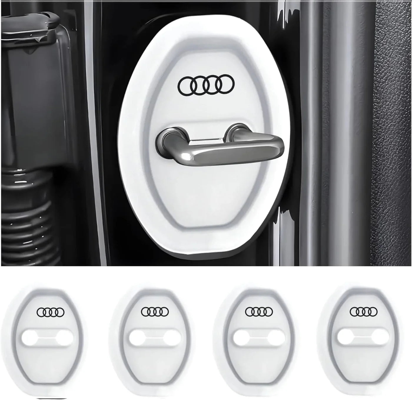 Eptchn Universal Silicone Car Door Covers Protector (4 Pcs)