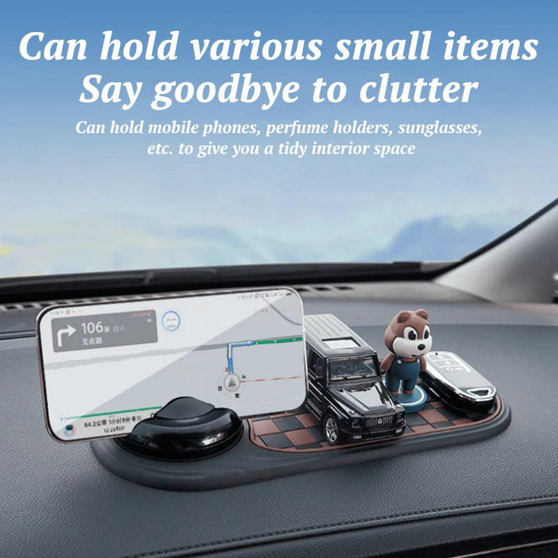 Woyuosn Multifunction Car Mat with Phone Holder Hidden Number Plate