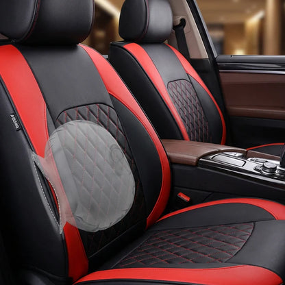 🎁🚗9-Piece Universal Fit Leather Car Seat Cover Set