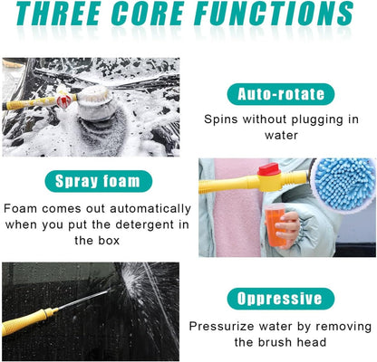 360° Spin Auto Cleaning Brush with Long Handle