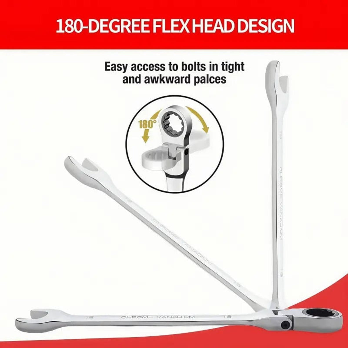Flex Head Ratcheting Wrench Set