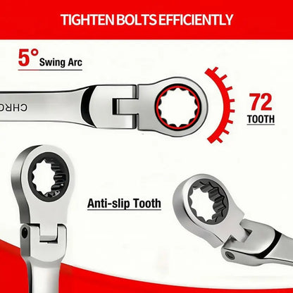 Flex Head Ratcheting Wrench Set