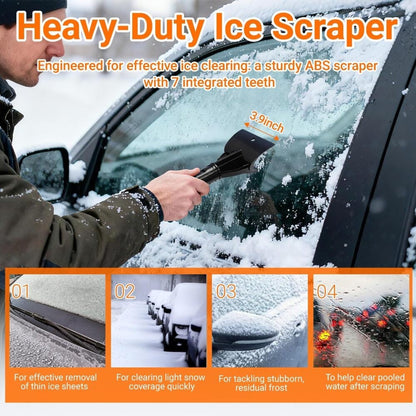 3-in-1 Extendable Snow Brush Ice Scraper