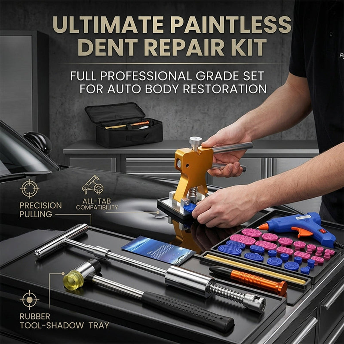 Paintless Dent Repair Tool Kit