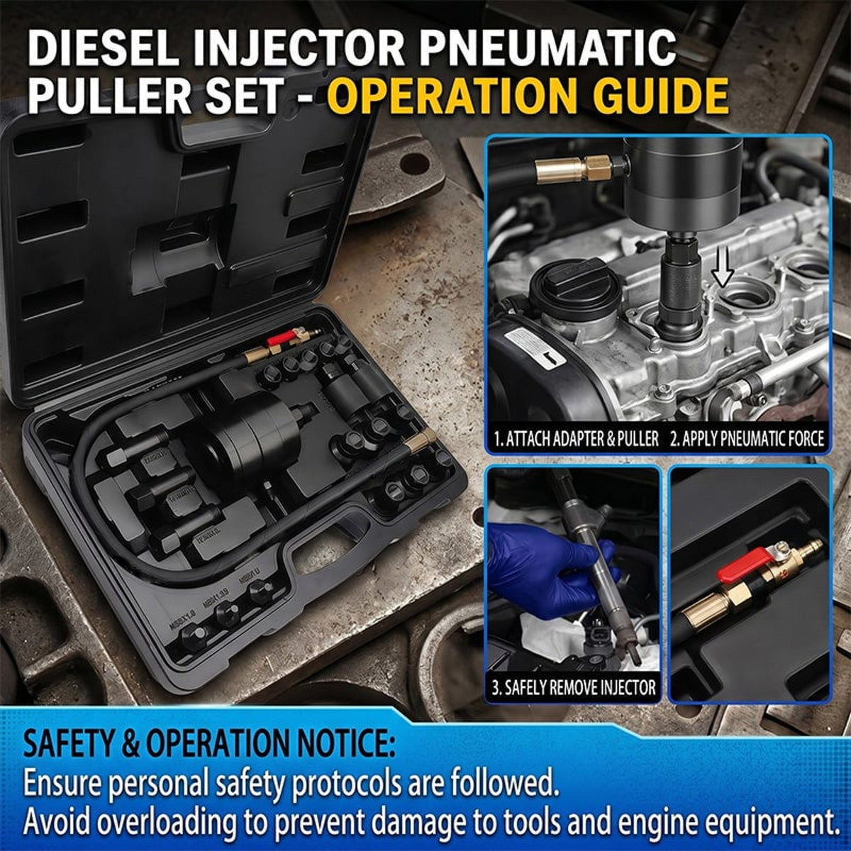 Universal Diesel Injector Removal Kit