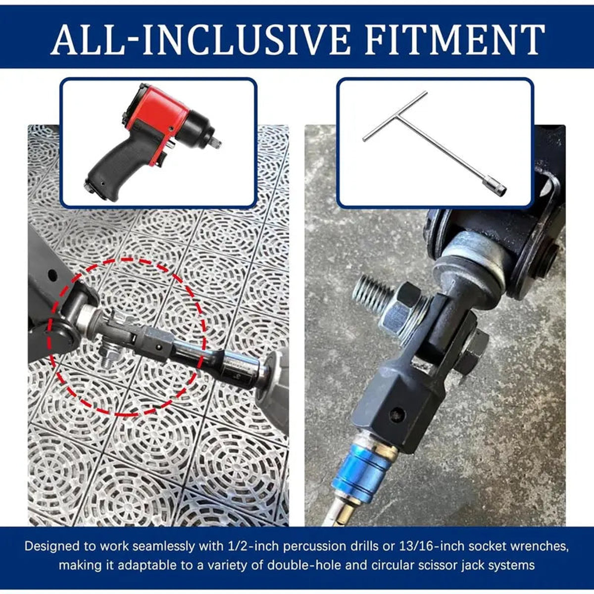 Scissor Jack Drill Adapter Tool