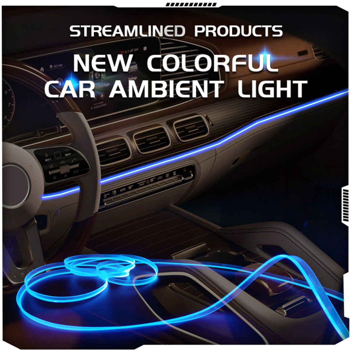 USB Car LED Lights with APP Control
