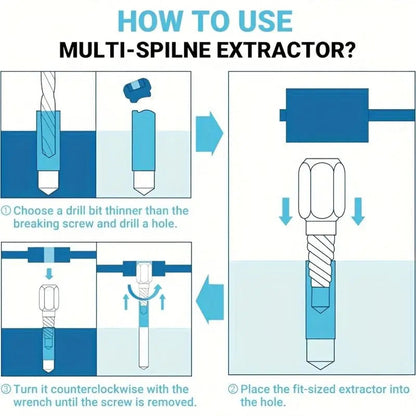 25-Piece Impact Bolt Extractor Set