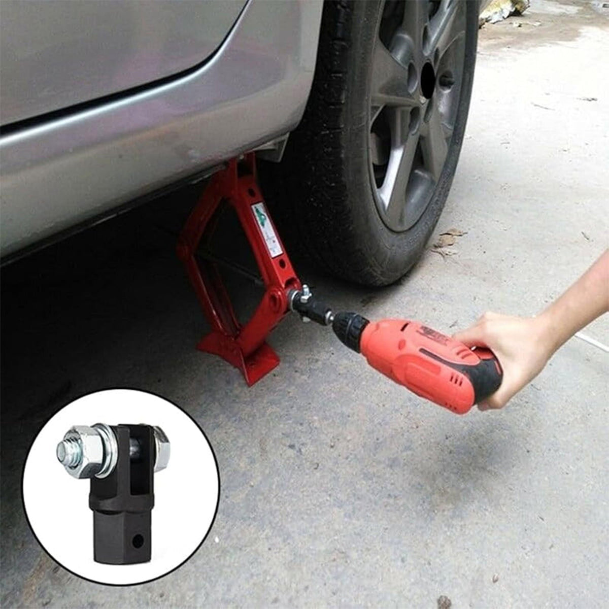 Scissor Jack Drill Adapter Tool