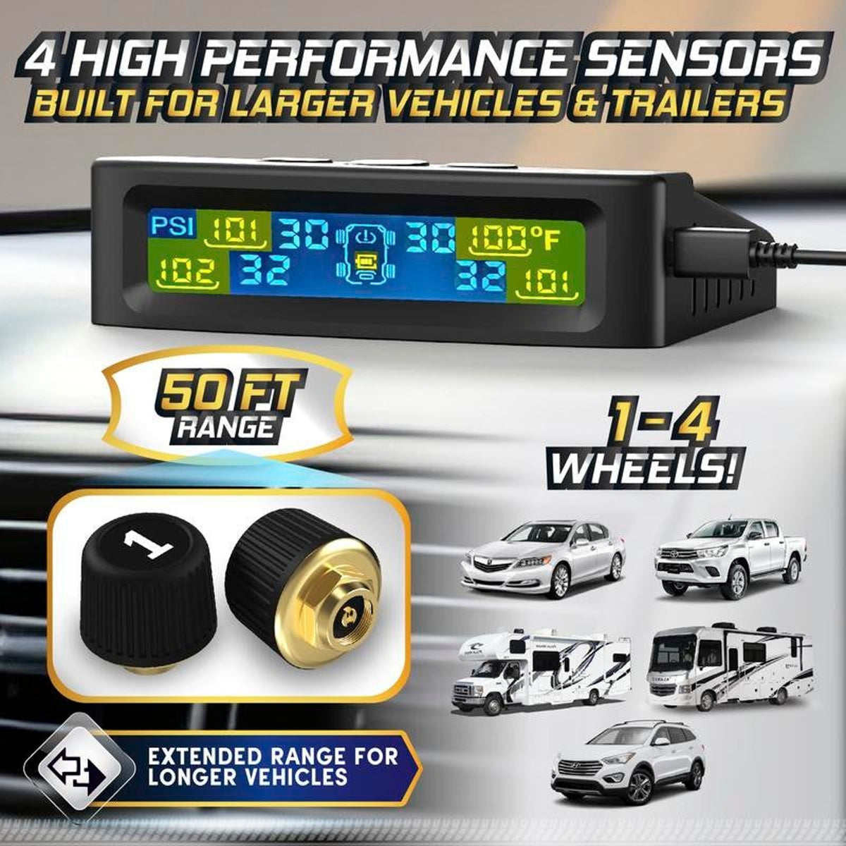 Solar Trailer Tire Pressure Monitoring System