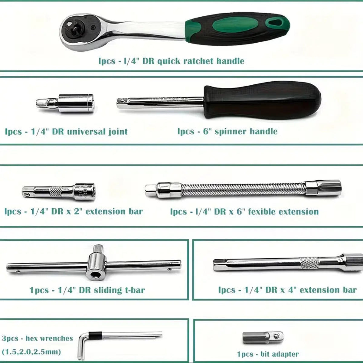 Socket Wrench Set for Automotive Repair