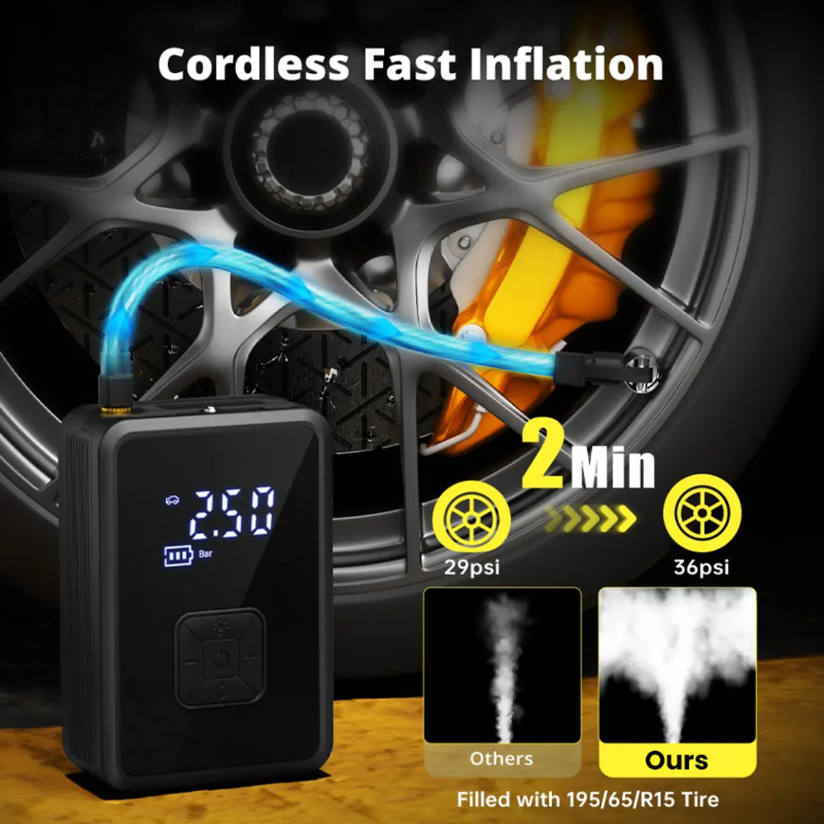 Portable Wireless Car Tire Air Inflator