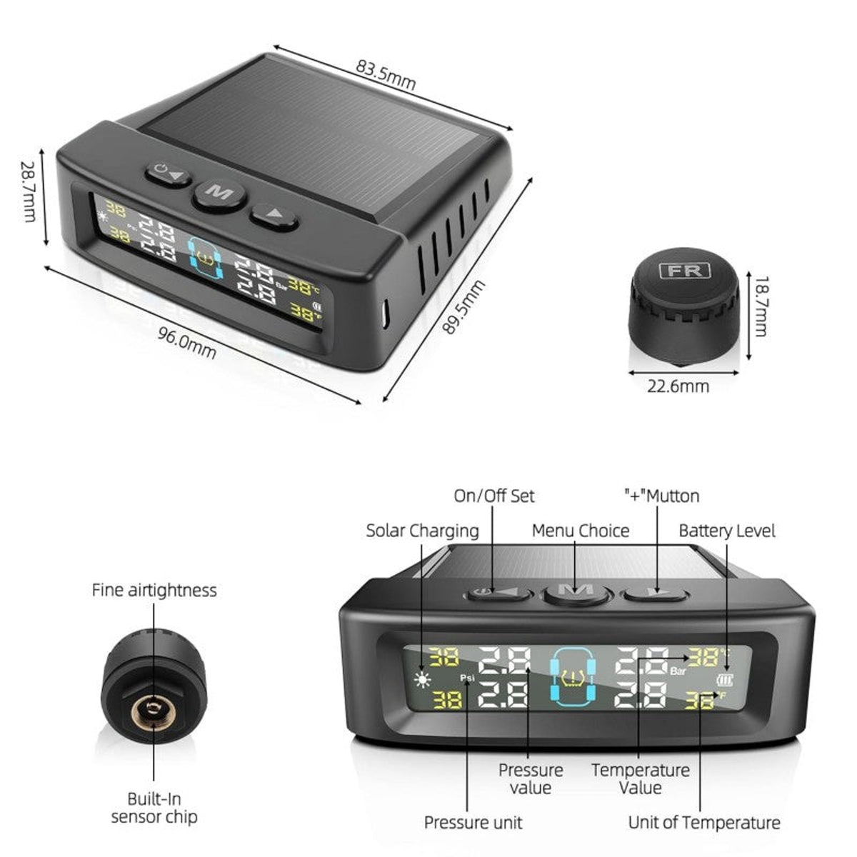 Solar Trailer Tire Pressure Monitoring System