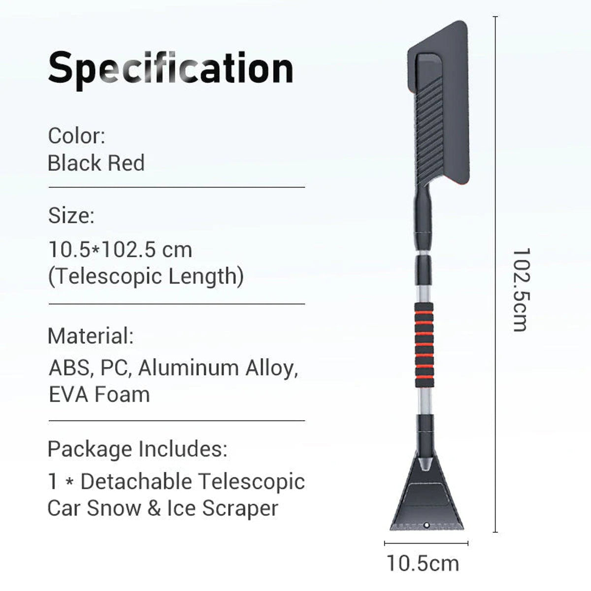 Extendable Car Snow And Ice Scraper