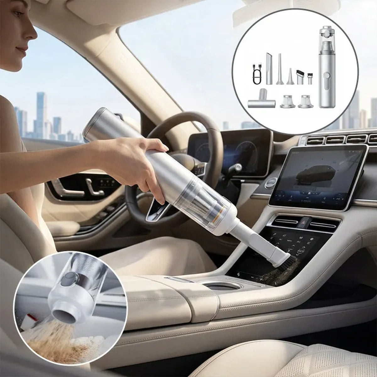 Cordless Car Vacuum And Air Duster