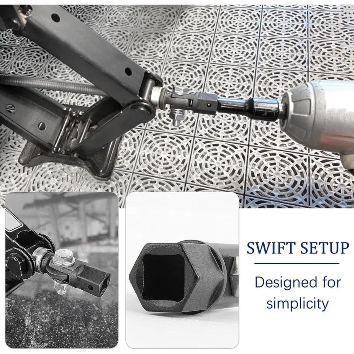 Scissor Jack Drill Adapter Tool