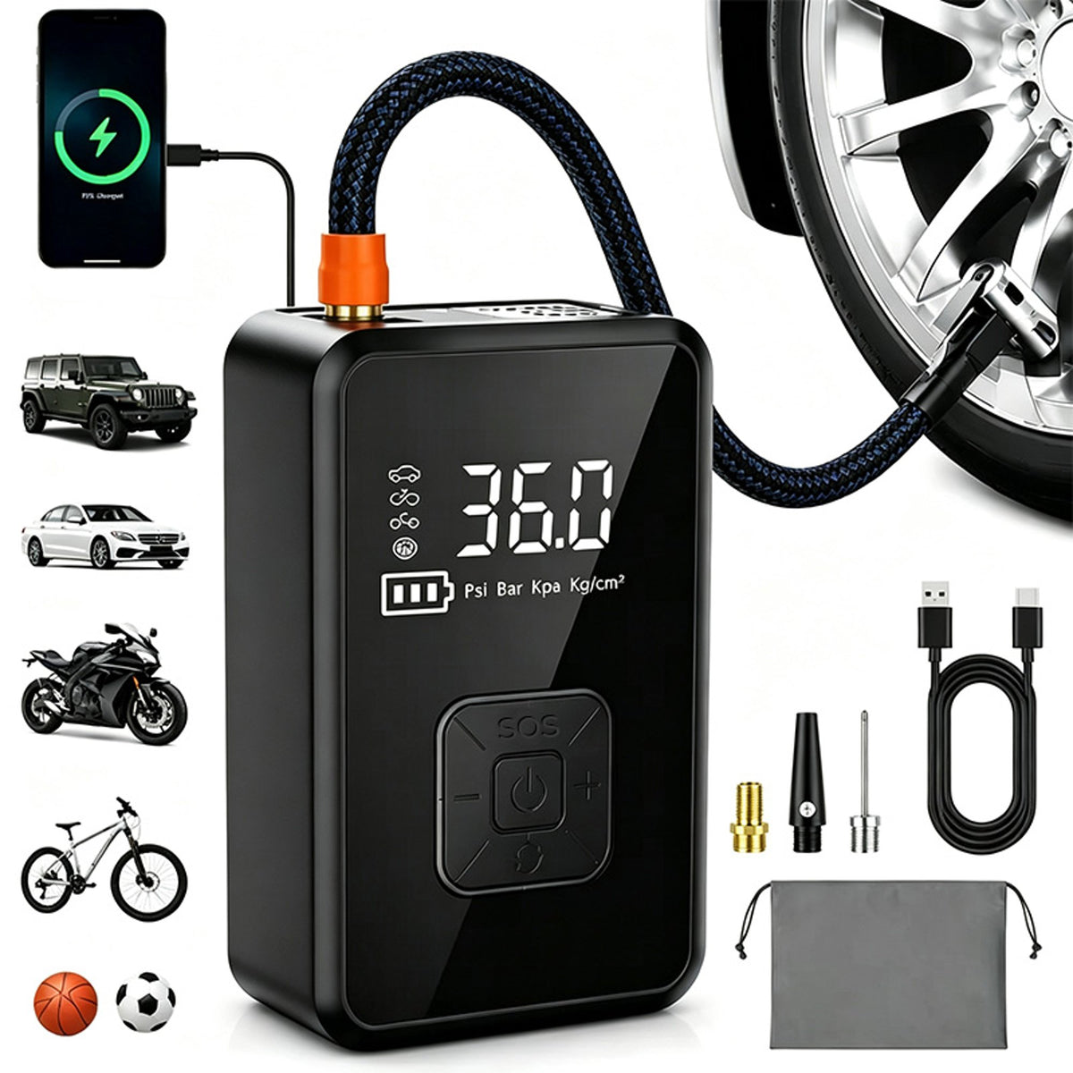 Portable Wireless Car Tire Air Inflator