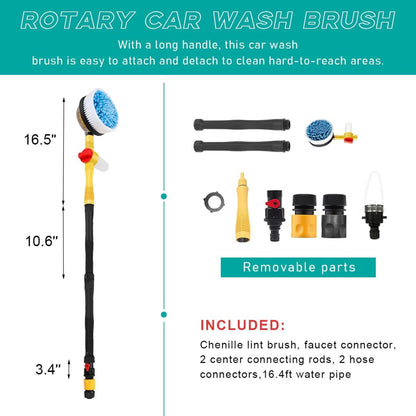 360° Spin Auto Cleaning Brush with Long Handle