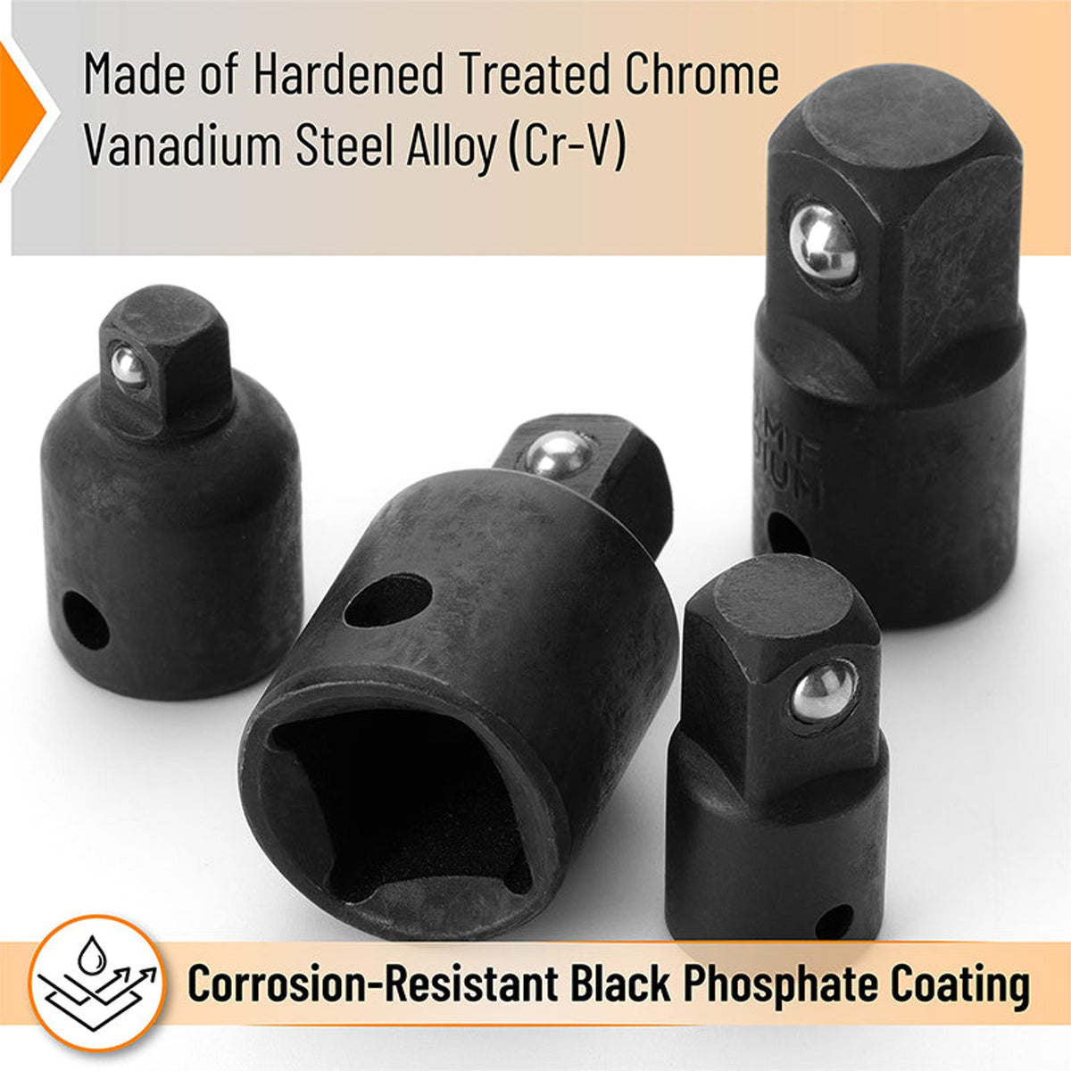 Impact Socket Adapter And Reducer Set