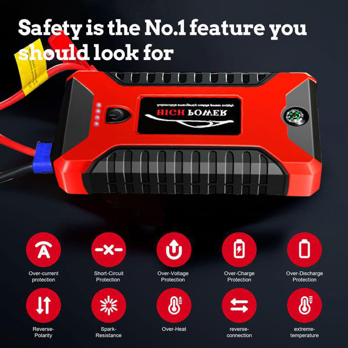 Saker® Jump Starter 300A Peak Jump Starter Battery Pack
