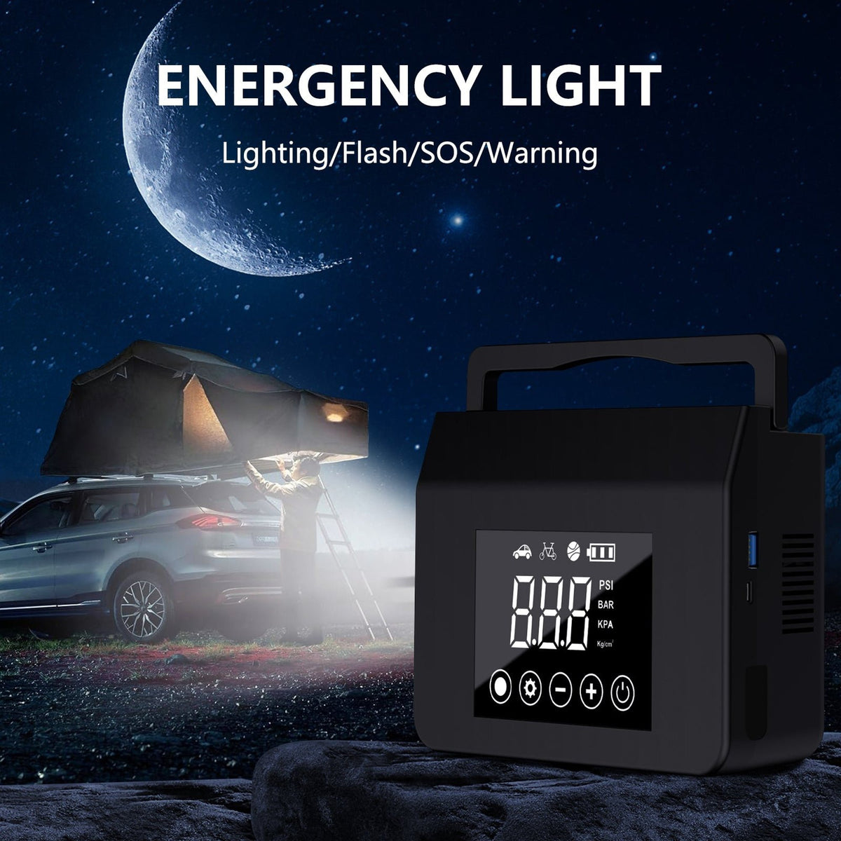 Powerful Car Jump Starter & Inflator