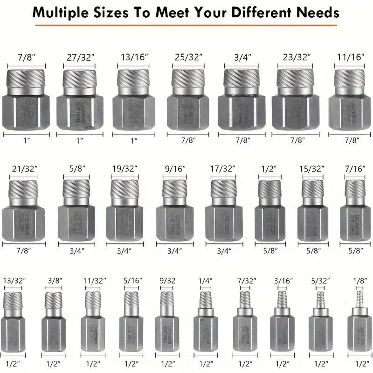 25-Piece Impact Bolt Extractor Set