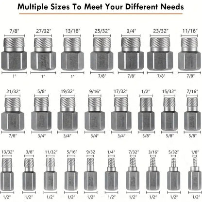 25-Piece Impact Bolt Extractor Set