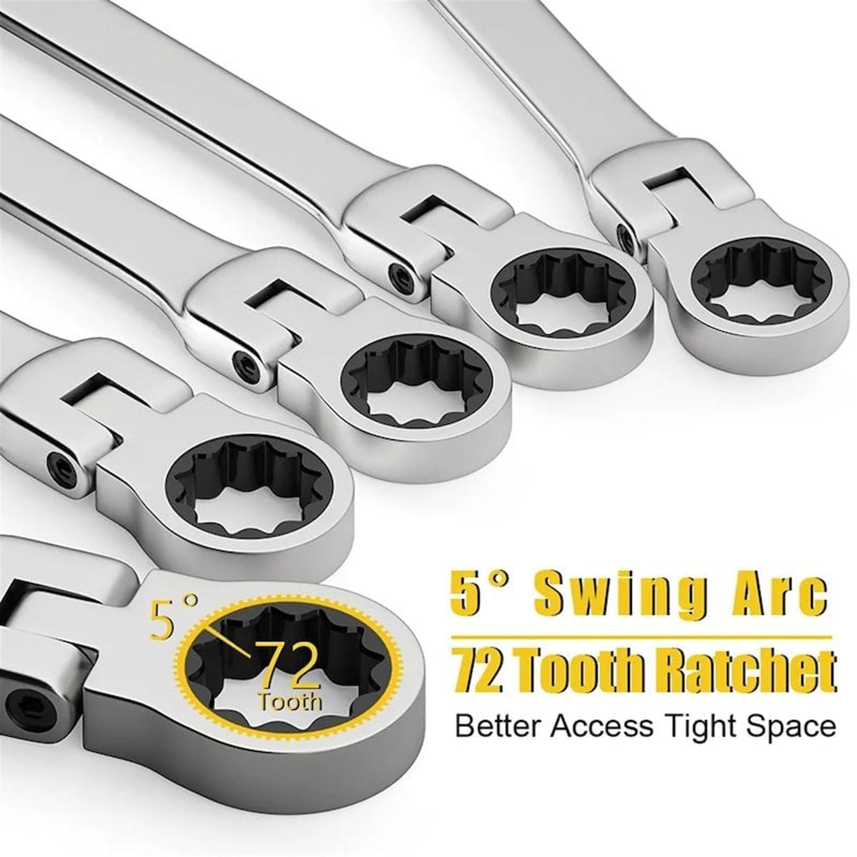 Flex Head Ratcheting Wrench Set