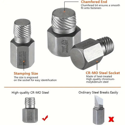 25-Piece Impact Bolt Extractor Set