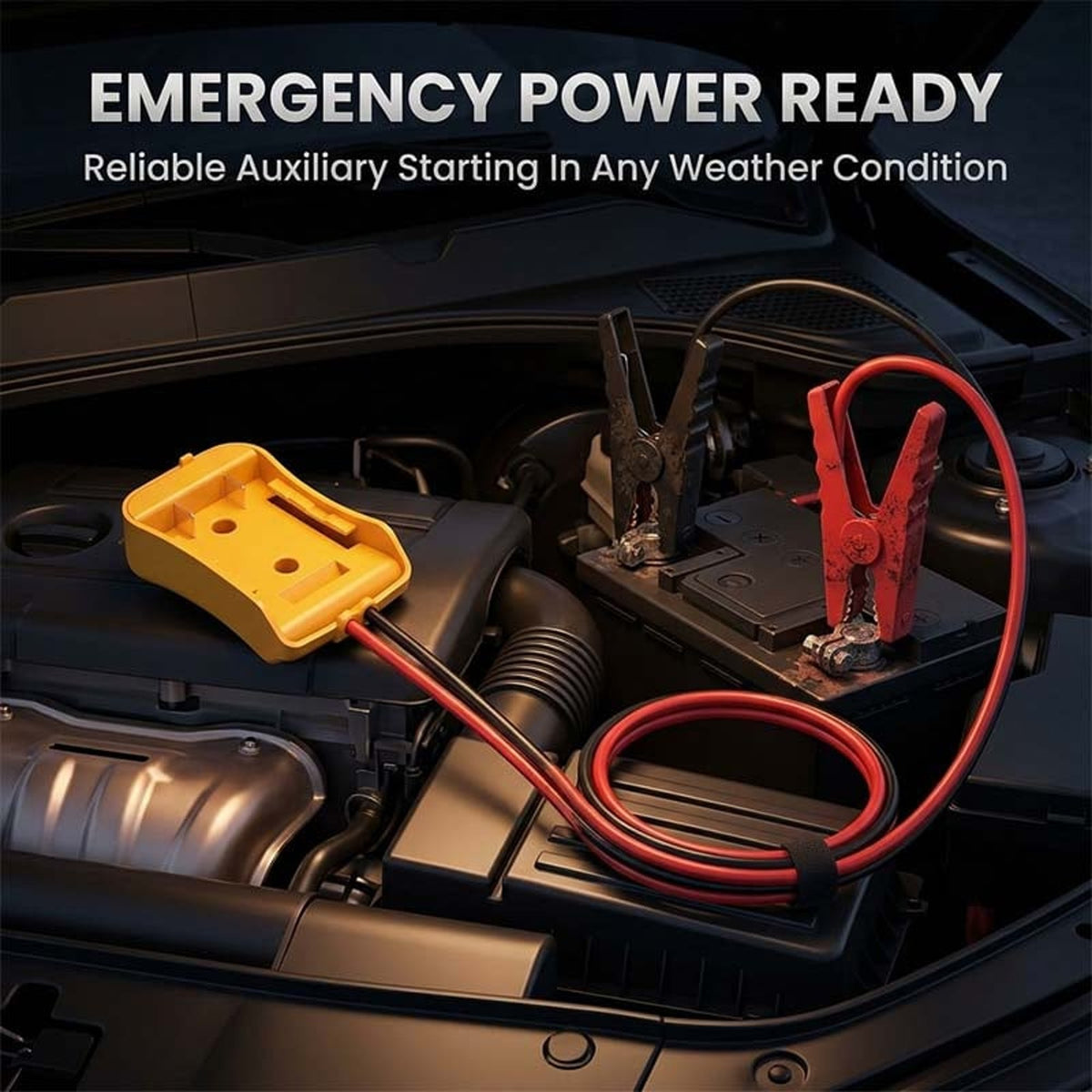 Portable Battery Jumper Booster Cables