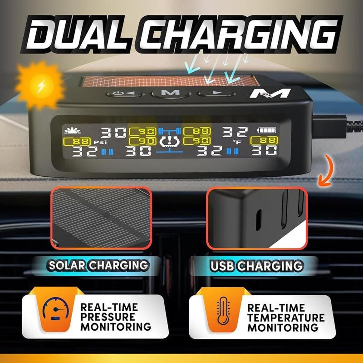 Solar Trailer Tire Pressure Monitoring System