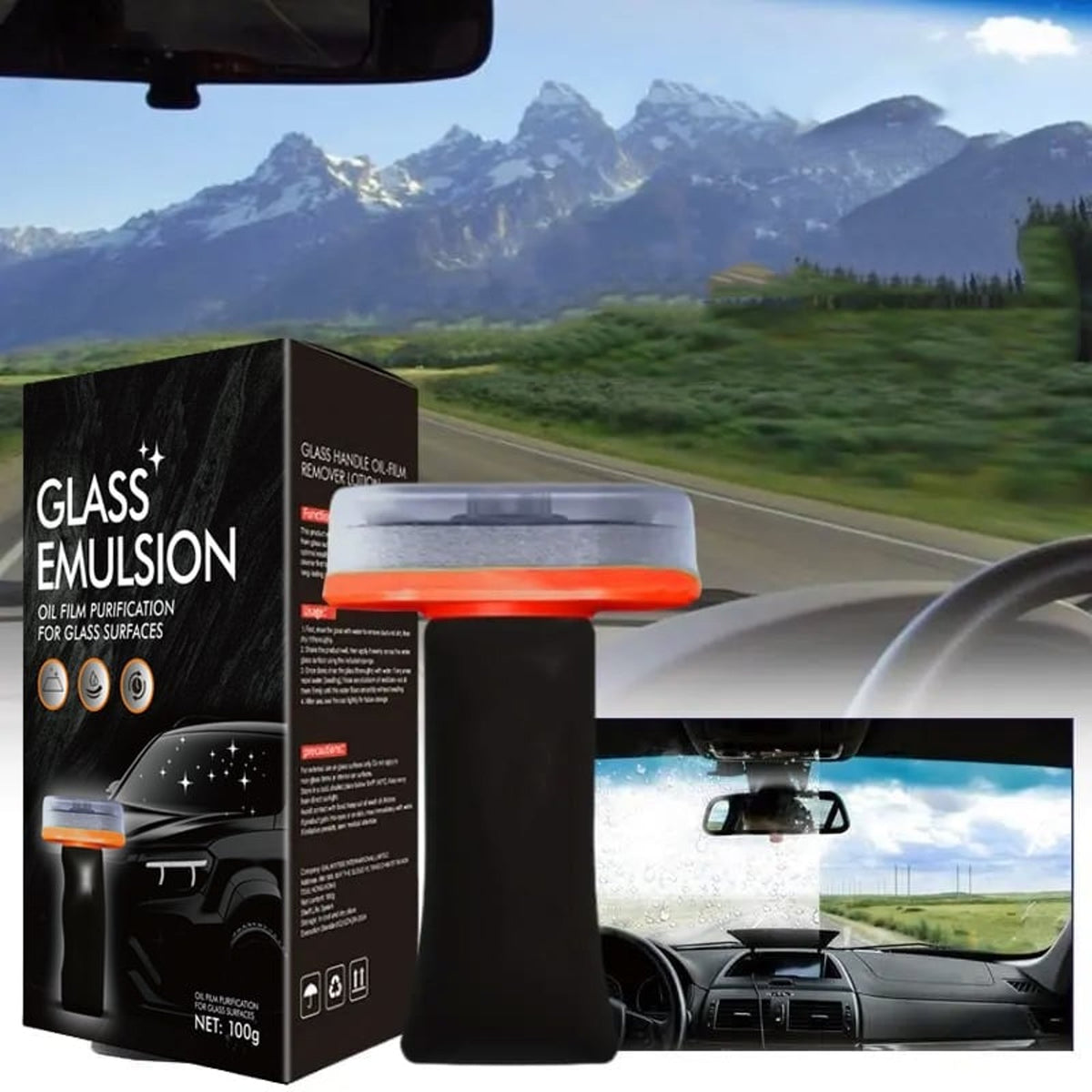 Glass Oil Film Cleaner for Car