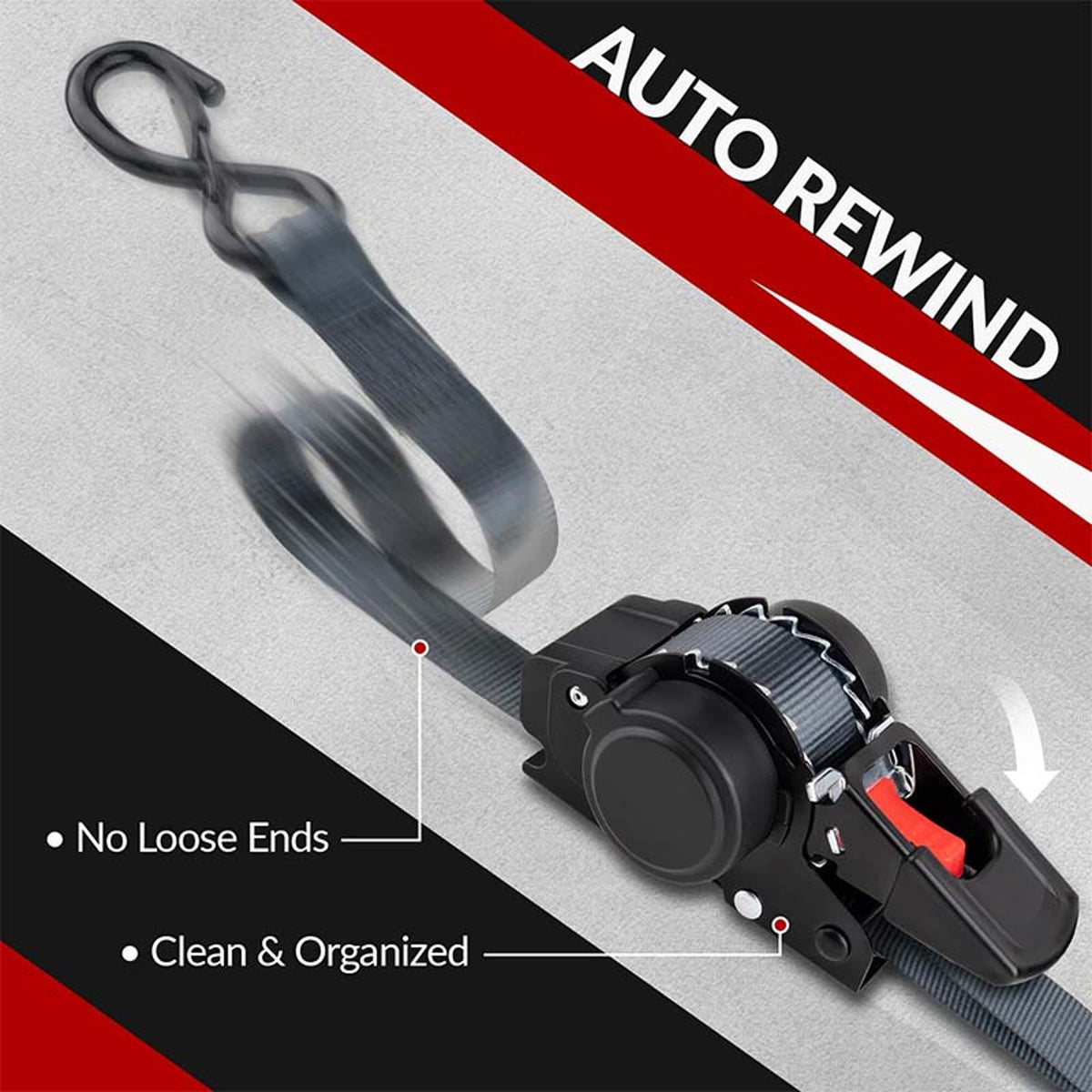 Retractable Ratchet Tie Down Straps