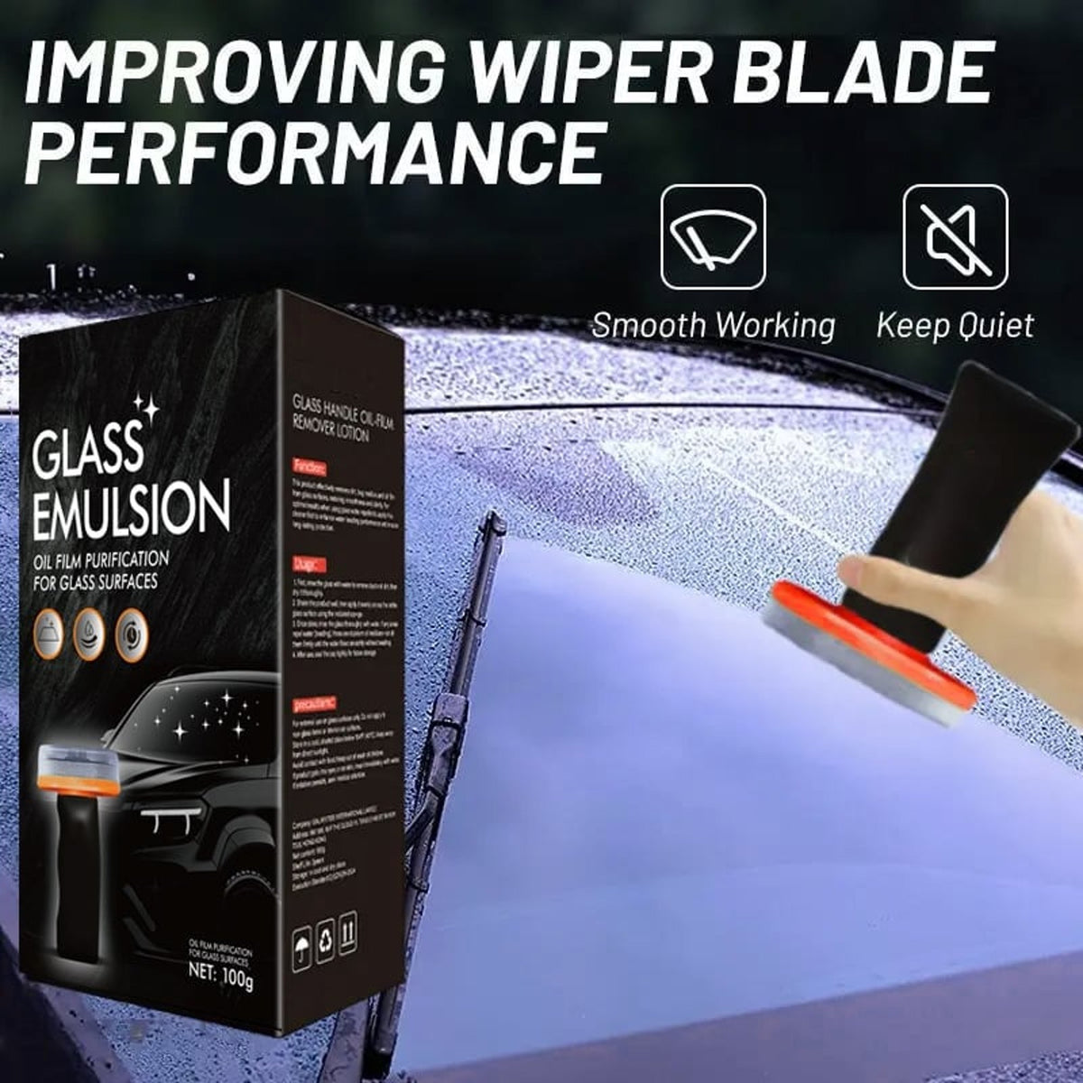 Glass Oil Film Cleaner for Car