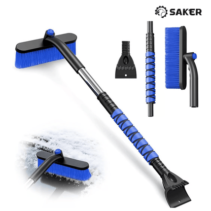 3-in-1 Extendable Snow Brush Ice Scraper