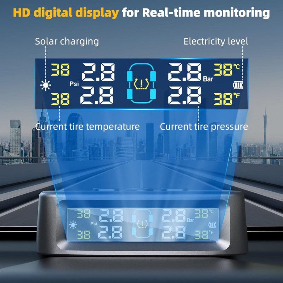 Solar Trailer Tire Pressure Monitoring System